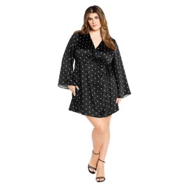 City Chic Women's Plus Size Dress Amira, Windswept SPOT