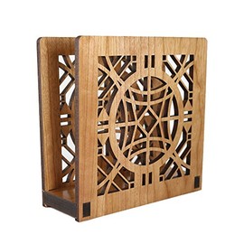 Frank Lloyd Wright CHAUNCEY WILLIAMS Design Laser Cut Wood Napkin Holder