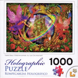 Faerie Glass 1000 pc Holographic Puzzle by Artist Ciro Marchetti