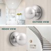 GOBEKOR 10 Pack Passage Door Knobs Keyless Interior Door Knobs