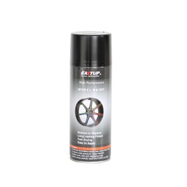 EASTUP Premium Satin Black Acrylic Enamel Wheel Spray Paint - Brilliant Finish, High Durability, Fade-resistant, Quick Drying Rim Coating