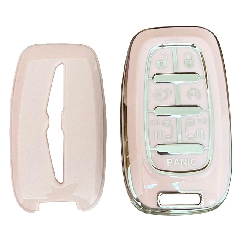 WENHENI for Chrysler Key Fob Cover with Keychain Fit for