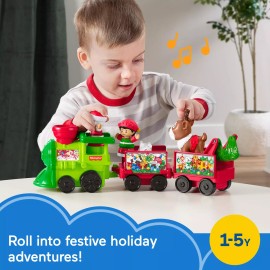 Fisher-Price Fisher Price Little People Musical Christmas Train Toy for Toddlers Ages 1-5