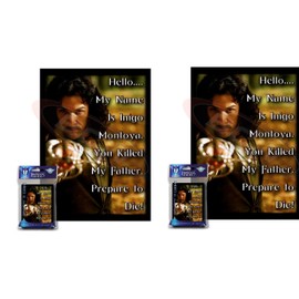 100 Inigo Montoya Deck Protectors Combo Max Protect Gloss Sleeves 2-Packs - Standard Gaming Size Hello, My Name is Inigo Montoya. You Killed My Father. Prepare to die!