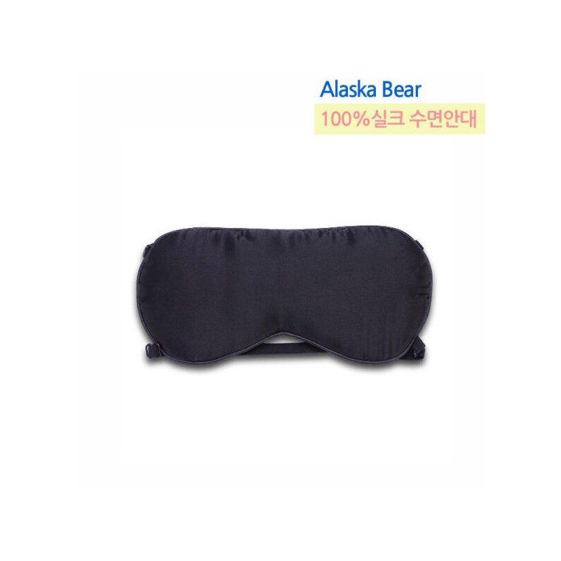 Alaska Bear 알래스카베어 수면실크안대 블랙 기본형 1band 1개 [더블] Alaska
