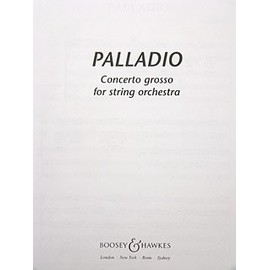 Palladio: String Orchestra. Partition.