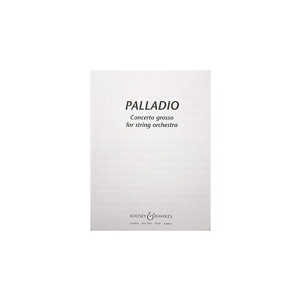 Palladio: String Orchestra. Partition.