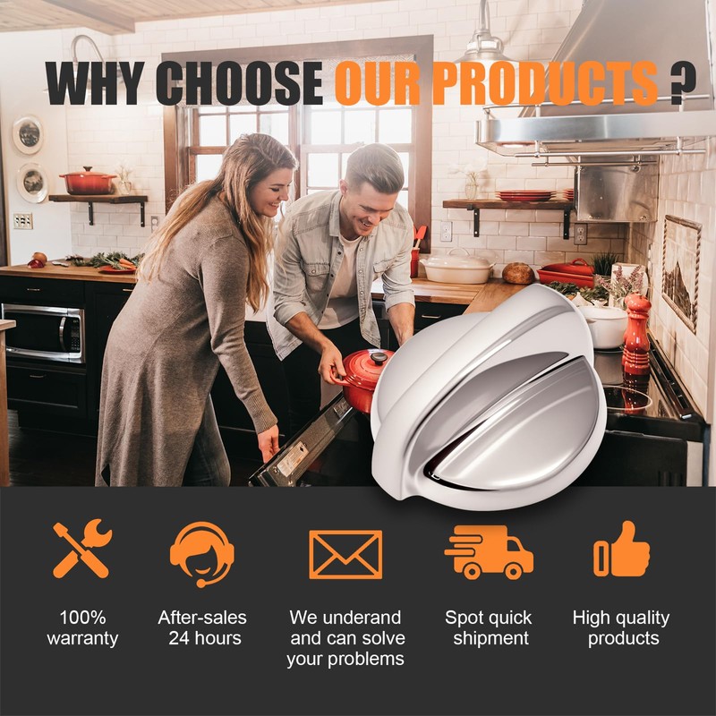 WB03T10284 Oven Knobs Replacements for GE, Stove Knobs for GE