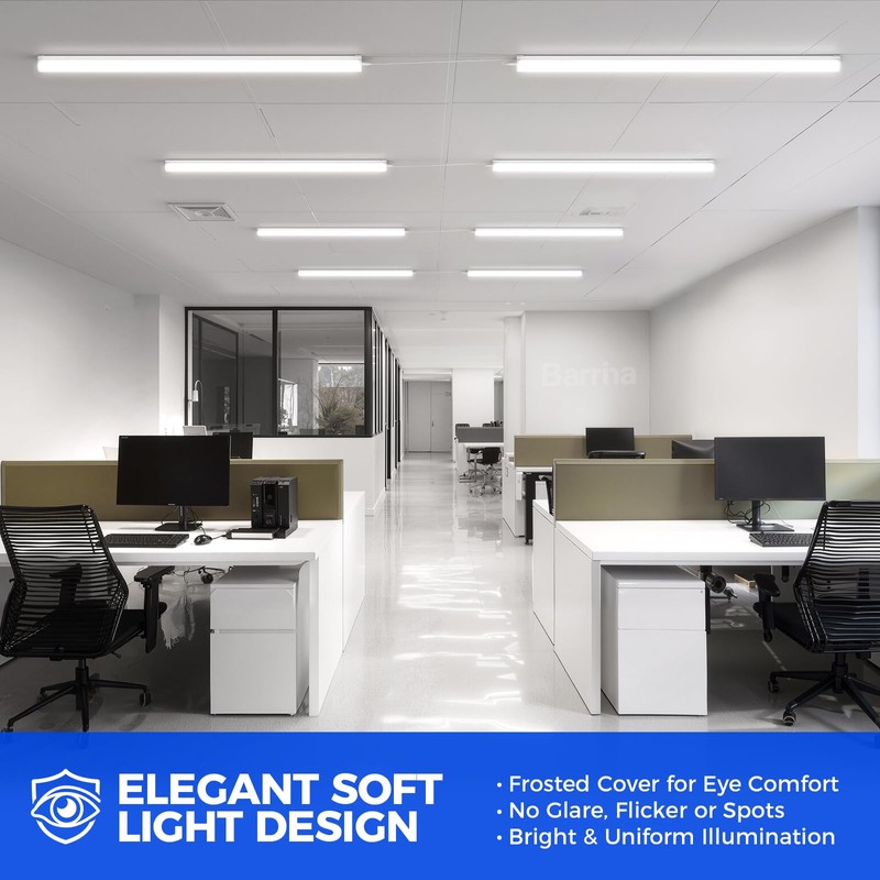 Barrina LED Shop Lights for Workshop 4FT, 5000K Daylight White,