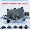 MiJunHD IP68 Waterproof Junction Box, 3 Way 4 Pin Terminal