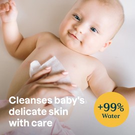 ATTITUDE Baby Wipes Unscented, For Sensitive Skin with Oat, Natural origin, Dermatollogically tested​, For Babies, Toddlers & Kids, Revitalizing Chamomile Extract, EWG Verified​, 72 Count (Pack of 6)