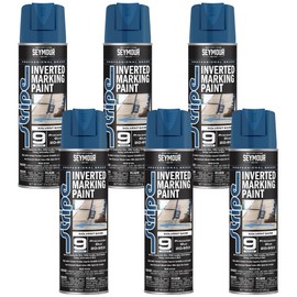 20-953 Seymour Stripe 9-Series Inverted Ground Marking Paint, Precaution Blue net 17oz. (Pack of 6)