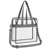 Oraben Clear Bag Stadium Approved 12x6x12 Clear Tote Bag with