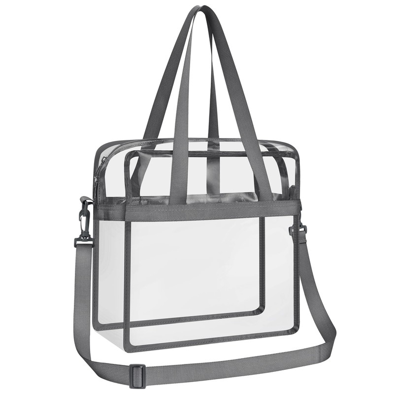 Oraben Clear Bag Stadium Approved 12x6x12 Clear Tote Bag with