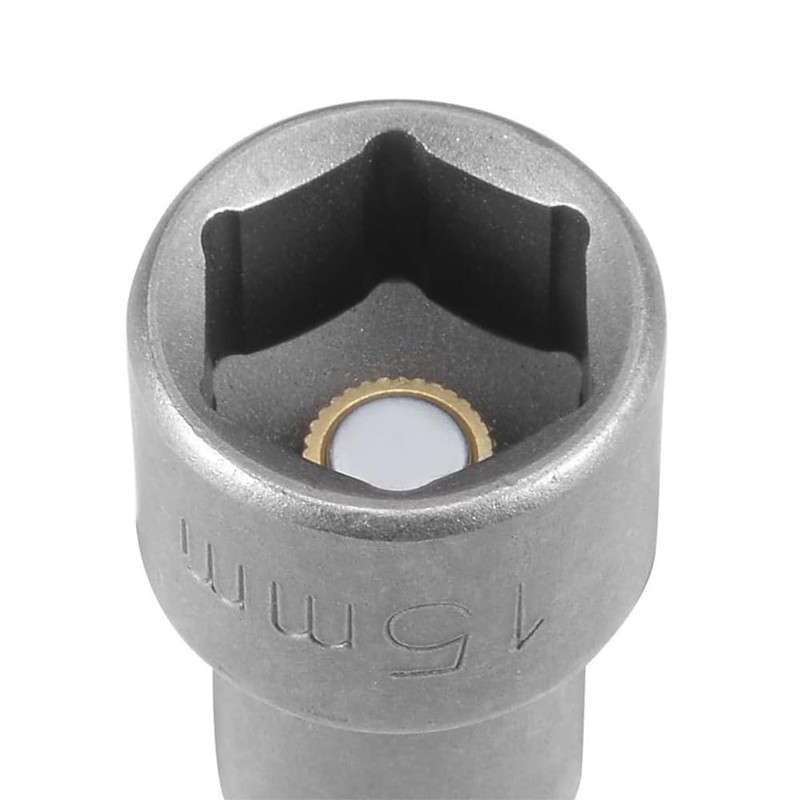 Fixinus 15 mm magnetic socket spanner inserts, 1/4 inch hex