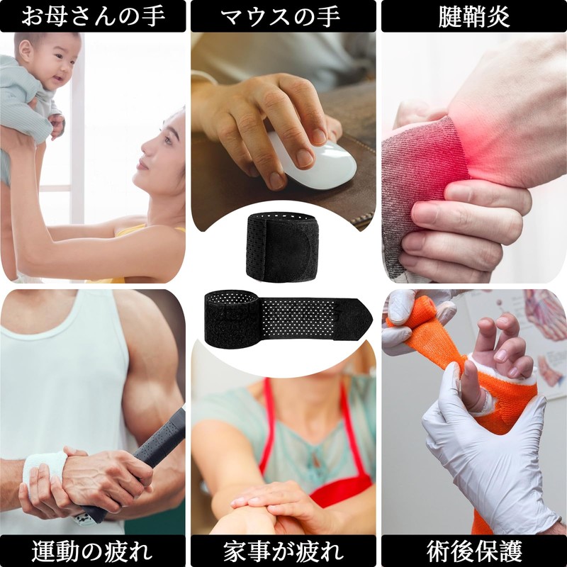 yowodana Wrist Supporter (2 Pieces) Wrist Support, Wrist Sprint, Fixed
