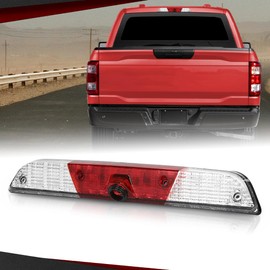 CROSSDESIGN LED Third 3rd Brake Light w/Camera Tow Vision High Mount Stop Light Compatible with Ford F250 F350 Super Duty 2017-2022