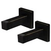 Nuk3y - Perchero de pared cuadrado moderno, 2 unidades, Oiled