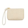 LJCZKA Straw Coin Purse for Women Small Straw Clutch Purse