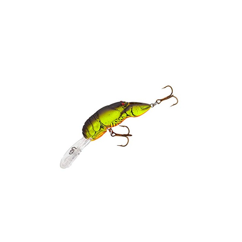 Rebel Lures D7667 Deep Wee - Chartreuse Brown Back, 2