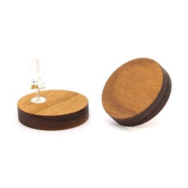 NaturSchatulle wooden jewellery wooden earrings, real wood ear studs, wood 925 sterling silver, wood earrings, women's natural earrings., Silver