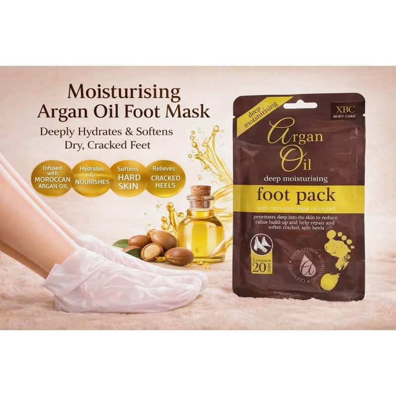 Multi Pack Deep Moisturising Foot Pack with Moroccan Argan Oil