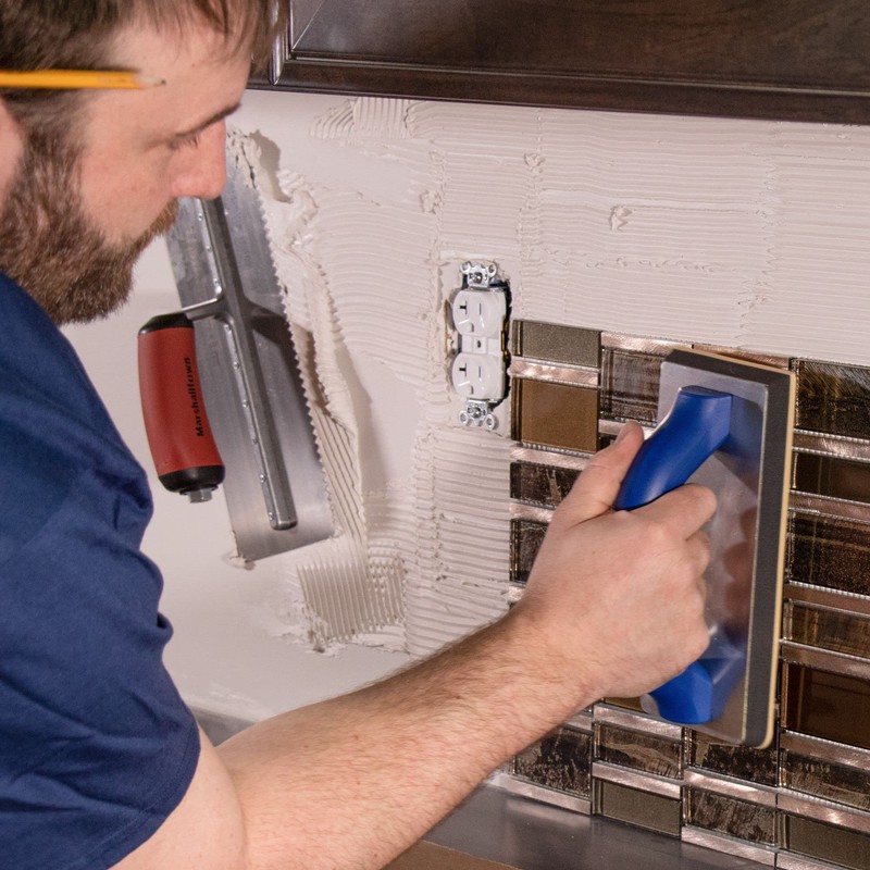 MARSHALLTOWN Tile Grouter’s Float, 9 x 4 inches, Plastic Handle,