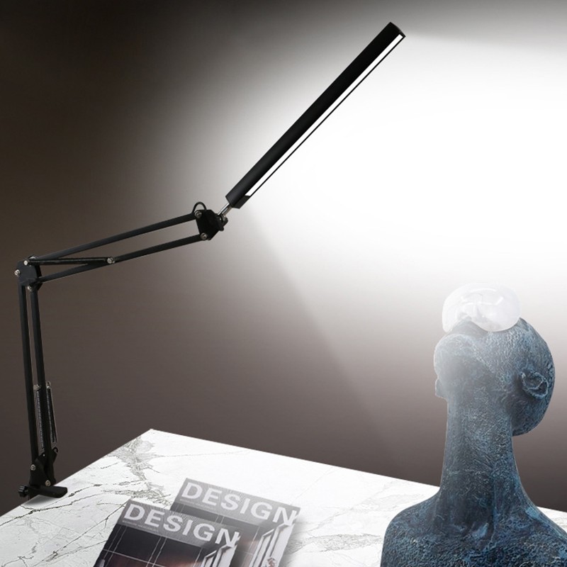 LED Folding Long Arm Eye Protection Reading Desk Lamp USB