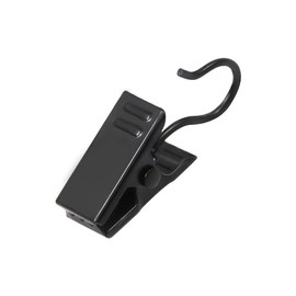 Coideal Small Curtain Clips Hooks, 100 Pack Black Metal Patio Awning Light Clips Hanger Stainless Steel for Hanging Outside Christmas String Lights, Drape Track, Indoor Outdoor Art Craft Display