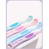 Generic Individually Packaged Cute Toothbrush Set, Compact Head (Purple, 3