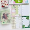 Girls Clover Notebook, A7 Size, Cute Clover Binder, 6 Hole