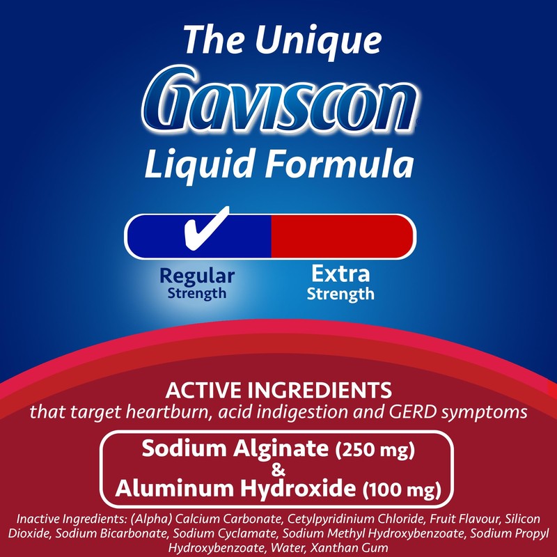 (CN) Gaviscon Soothing Liquid ICY Mint, Gaviscon Liquide Apaisant Menthe