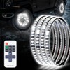 Tavaray 4PCS 14" Pure White Wheel Lights Adjustable 6500K Ultra-Bright