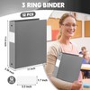 Henoyso 12 Pcs 3 Ring Binder 2 Inch Plastic Flexible