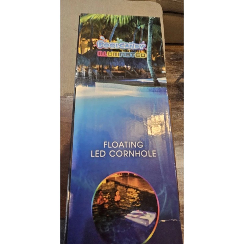 PoolCandy Illuminated Floating Led Cornhole Color Changing Lights for Pool