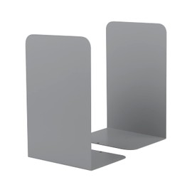 Honagu Book Ends, Bookends for Shelves, Home, Office, Metal Book Stopper for Books, Metal Bookend Supports, Modern Minimalist Style Decorative Bookend, Grey (1Pairs/2Pcs)