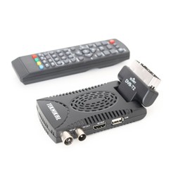 Scart Freeview, Digital HD TV Receiver Recorder Tuner Set Top Box, USB Memory Recorder, Hinged for LCD TVs by Digi-fun