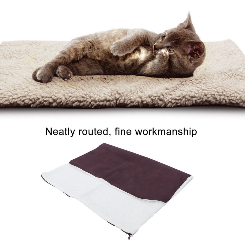 Pet Heating Pad Non Slip Detachable Insulation Warm Blanket for