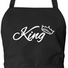 huuraa Apron King Crown Unisex Cooking Apron with Motif Wedding