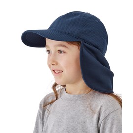 CASTANO Children's Mesh Cap, For Children's Heatstroke Prevention, NAVY (with sauce)