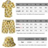 OOTBIN Mens 3 Piece Tracksuit Funny Hawaiian Shirt and Shorts