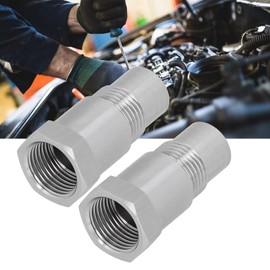 Adaptador de Sensor de Oxígeno, 2 Piezas Adaptador de Sensor de Oxígeno Enchufe de Soldadura Auxiliar de Motor con Filtro Autopartes M18x1.5