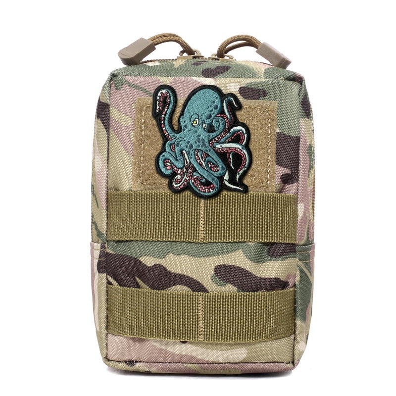 Patches for Backpacks,Octopus Patches Embroidered Tactical Patches, Military Style Hook