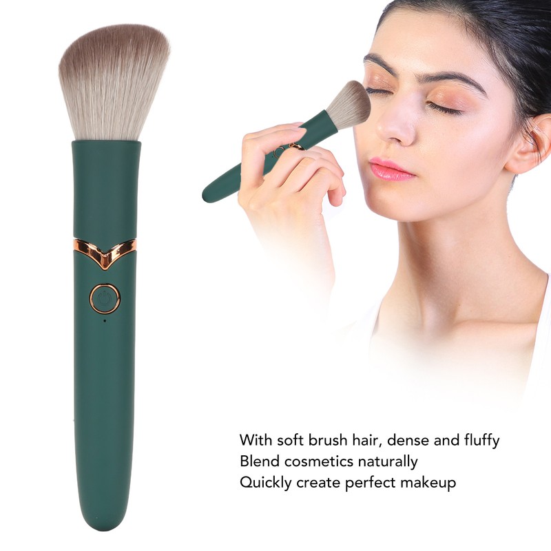 USB Rechargeable Makeup Brush 10 Gears Soft Fluffy Hair Electric