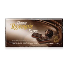 Schmerling's Rosemarie Parve Swiss Chocolate - Praline Filled Bitter-Sweet - Made in Switzerland - Premium All Natural, Kosher, Gluten Free, Non-GMO - 3.5oz (Pack of 5)