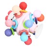 Baby Sensory Teether Toy Balls Chew Teething Ball Rattle Grasping