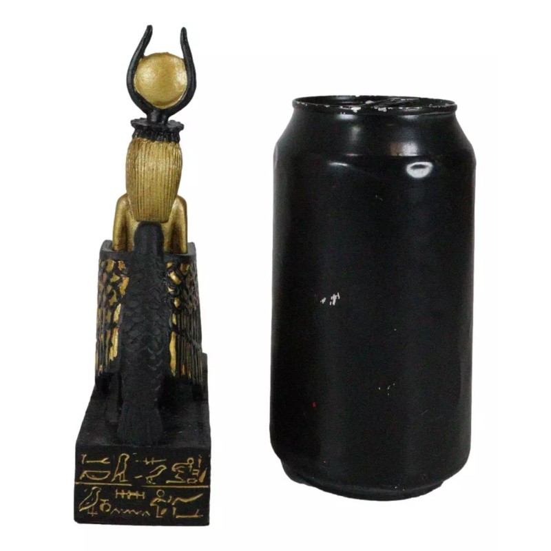 Classical Egyptian Golden Goddess Iset Isis Ra Nursing Horus Baby