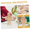 COHEALI 20 pcs Joint Wooden Figurine Doll Models Unfinished Blank