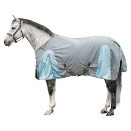 Schneiders Airmesh II Euro Surcingle Horse Turnout Sheet | Essential Horse Gear for Mild Climates | Color Gray | Size 70