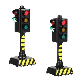 TOYANDONA 2 Pezzi Semaforo Bambini Semaforo Light Giocattoli Simulazione Modello Giocattoli Educativi per Bambini